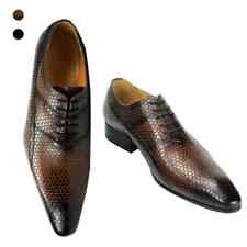 Sapatos formais sociais masculinos de couro feitos à mão Oxford moda plana calçados de negócios comprar usado  Enviando para Brazil