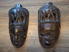 Pair hardwood carved for sale  BLANDFORD FORUM