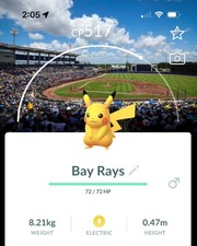 Pokémon Go - Pikachu - Fundo de parques de bola da liga principal de beisebol - Troca (não brilhante) comprar usado  Enviando para Brazil