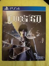 Manual judgment ps4 for sale  MAIDSTONE