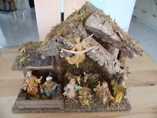 Weihnachtskrippe holz moos gebraucht kaufen  Velen