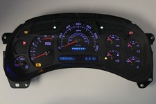 03-05 CUSTOM BLACK 2500HD 3500 SILVERADO DURAMAX VELOCÍMETRO DIESEL LED AZUL BRB comprar usado  Enviando para Brazil