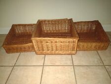 Set wicker baskets for sale  WESTBURY