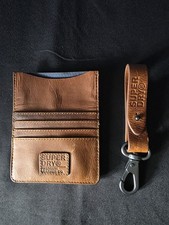 Superdry brown leather for sale  FRIZINGTON