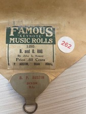 Rolo de piano player B. and O. Rag Armsey Luckey Roberts RARO comprar usado  Enviando para Brazil