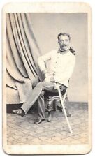 Photo cdv militaire d'occasion  Saint-Julien-l'Ars