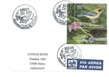 BRASIL 2008 FAUNA; PÁSSAROS; SAPO; ORQUÍDEA; Parte de S.Sheet em JE FDC comprar usado  Brasil 