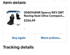 Sparco rev qrt for sale  MANCHESTER