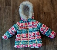 Jaqueta de inverno Carters criança menina acolchoada forrada de lã rosa floco de neve corações 2T comprar usado  Enviando para Brazil