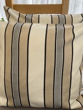 Beige stripe cushion for sale  SALISBURY