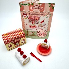 Re-Ment Sanrio Hello Kitty Sobremesa Loja de Bolos 3 Rolos Bolo Miniatura 2012 comprar usado  Enviando para Brazil