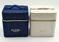 (Novo) Caixa de Maquiagem CHANEL Vanity Tweed Novidade Beleza (Marinho/Branco) comprar usado  Enviando para Brazil