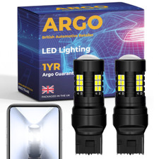 582 7440 W21W LED branco DRL luz lateral reversa xenônio Smd Canbus T20 lâmpadas 12v comprar usado  Enviando para Brazil
