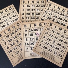 Vintage bingo cards for sale  Folsom