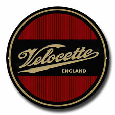 Placa redonda de metal para motocicletas Velocette. 11 polegadas de diâmetro. BICICLETAS BRITÂNICAS CLÁSSICAS. comprar usado  Enviando para Brazil