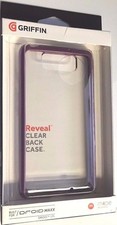 Capa Griffin Motorola Droid Maxx transparente/roxa MOT1080MREVPUR  comprar usado  Enviando para Brazil