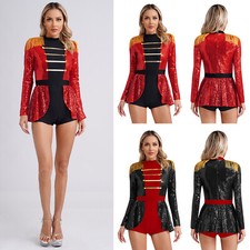 Fantasia cosplay feminina Halloween circo Ringmaster tema festa macacão comprar usado  Enviando para Brazil