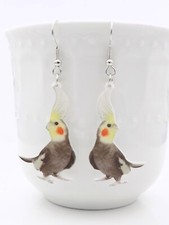 Realistic cockatiel earrings for sale  Indian Orchard