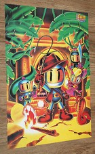 1995 International Superstar Soccer Deluxe Super Bomberman pôster pequeno 30x42cm comprar usado  Enviando para Brazil