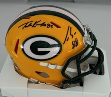 Mini capacete Packers LUKE MUSGRAVE & TUCKER KRAFT assinado Riddell Speed AUTO - JSA comprar usado  Enviando para Brazil