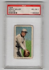 1909 T206 Old Mill Back Molly Miller PSA 1 comprar usado  Enviando para Brazil
