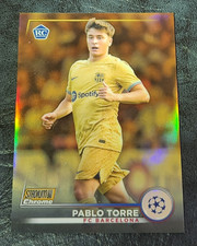 2022-23 Stadium Club Chrome UEFA Pablo Torre #32 Ouro #41/50 ~ FC Barcelona comprar usado  Enviando para Brazil