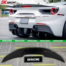 Asa spoiler labial tronco traseiro de corrida fibra de carbono real para Ferrari 488 GTB 2016-19 comprar usado  Enviando para Brazil