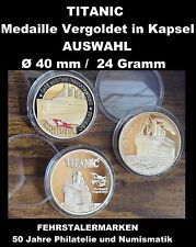 Titanic medaille vergoldet gebraucht kaufen  Köln