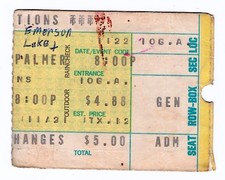 Usado, Ingresso esboço ELP Emerson Lake & Palmer and Stray Dog 22/11/73 Cincinnati OH comprar usado Usado, Ingresso esboço ELP Emerson Lake & Palmer and Stray Dog 22/11/73 Cincinnati OH comprar usado  Enviando para Brazil