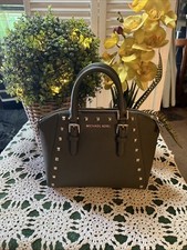 Bolsa tiracolo cravejada verde exército Michael Kors, usado comprar usado  Enviando para Brazil