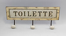 Usado, 9973088 Crochet Rail de Crochet Métal Shabby Chic Vintage " Toilettes " comprar usado  Enviando para Brazil