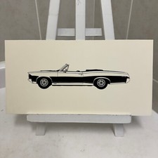 Usado, 1967 Pontiac GTO carro conversível ilustração automóvel desenho arte desenhado à mão comprar usado  Enviando para Brazil
