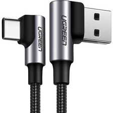 Kabel kątowy USB-A / USB-C Quick Charge 3.0 1m Ugreen Kabel ładujący Szybki kabel Szary na sprzedaż  Wysyłka do Poland