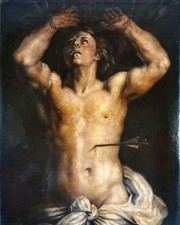 Antico dipinto religioso usato  Visciano