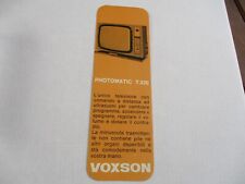 Segnalibro televisore voxson usato  Italia
