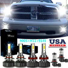 Farol de LED 6x 6000K + lâmpadas de neblina F2 para refletor 2011-19 RAM 1500 2500 comprar usado  Enviando para Brazil