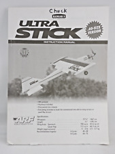 Hangar 9 R C Airplane Ultra Stick manual de instruções .40 tamanho 2001 82 páginas comprar usado  Enviando para Brazil