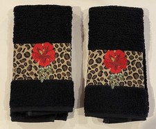 Black hand towels for sale  Natalia