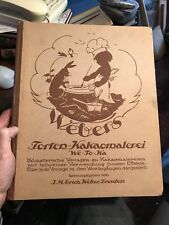 1922 Vintage CAKE DECORATION German Guide to Cocoa-Painting ARTISTIC CAKE MAKING comprar usado  Enviando para Brazil