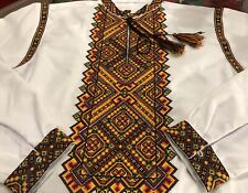 Camisa bordada masculina ucraniana Vyshyvanka XS - 5XL escolha a cor, usado comprar usado  Enviando para Brazil