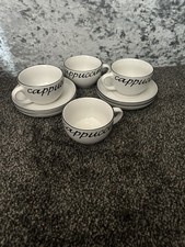 Cappuccino cups saucers for sale  DUDLEY