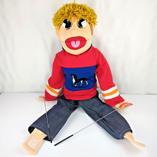 Marioneta de mano vintage 44" Cool Kid Blond Boy | Grande tamaño completo | Sunny & Co 2003 segunda mano  Embacar hacia Mexico