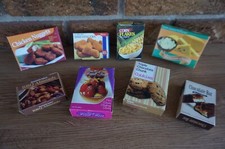 Caixa de loja PLAY FOOD cozinha supermercado despensa prateleira freezer fingir lote papelão comprar usado  Enviando para Brazil