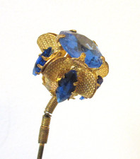 Antique hatpin blue for sale  Marshall