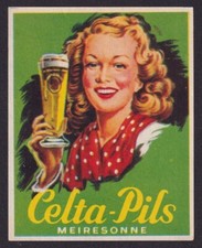 Ancienne étiquette paquet Allumettes Belgique BN157136 Bière Celta Pils Femme comprar usado  Enviando para Brazil