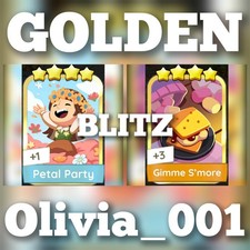 Petal Party & Gimmy S'more :- Adesivos Mono_Poly_Go Golden Blitz :- Envio mais rápido, usado comprar usado  Enviando para Brazil