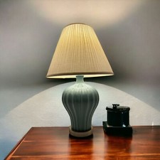 Abajur de mesa azul opalina luminária, usado comprar usado  Enviando para Brazil