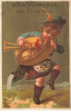 Cromo #MK40702 en La Flamenco Niño Que Joue de La Gaita Instrumento Mu comprar usado  Enviando para Brazil