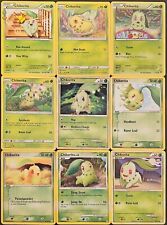 (9x) Conjunto de Coleção de Cartas Chikorita Pokemon Deck Construção Grama Verde comprar usado  Enviando para Brazil