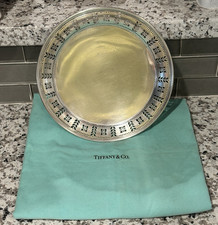 Bandeja redonda vintage Tiffany & Co prata esterlina 9,5" diâmetro, usado comprar usado  Enviando para Brazil